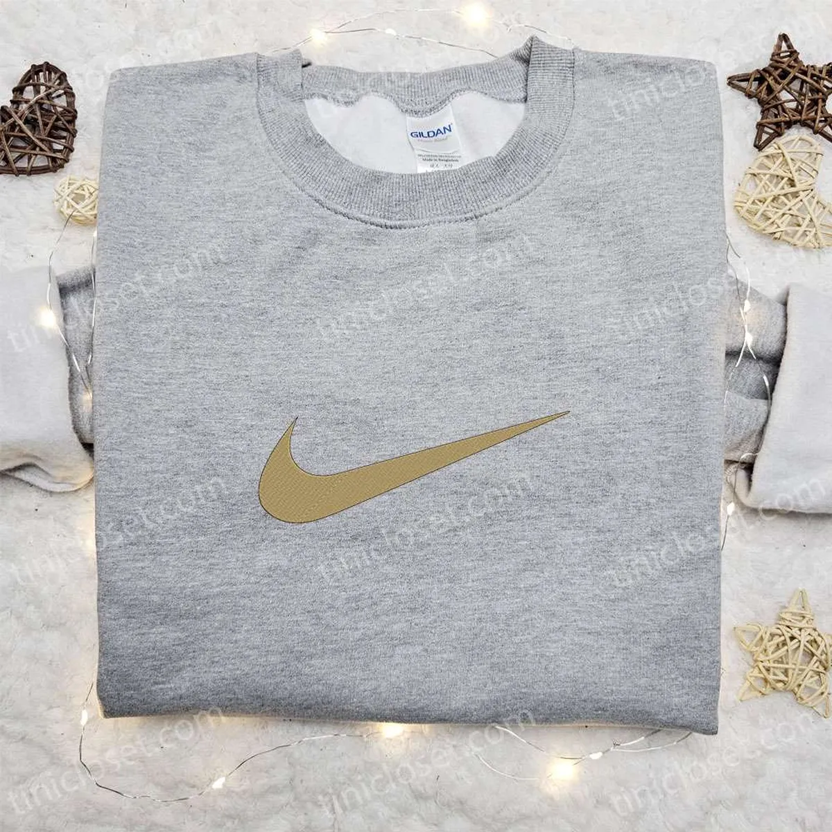 Vintage Swoosh Embroidered Sweatshirt, Nike Inspired Embroidered Shirt, The Best Halloween Gift