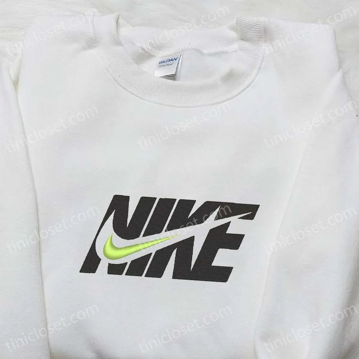 Vintage Swoosh Nike Embroidered Shirt, Custom Nike Embroidered Shirt, Best Birthday Gift Ideas