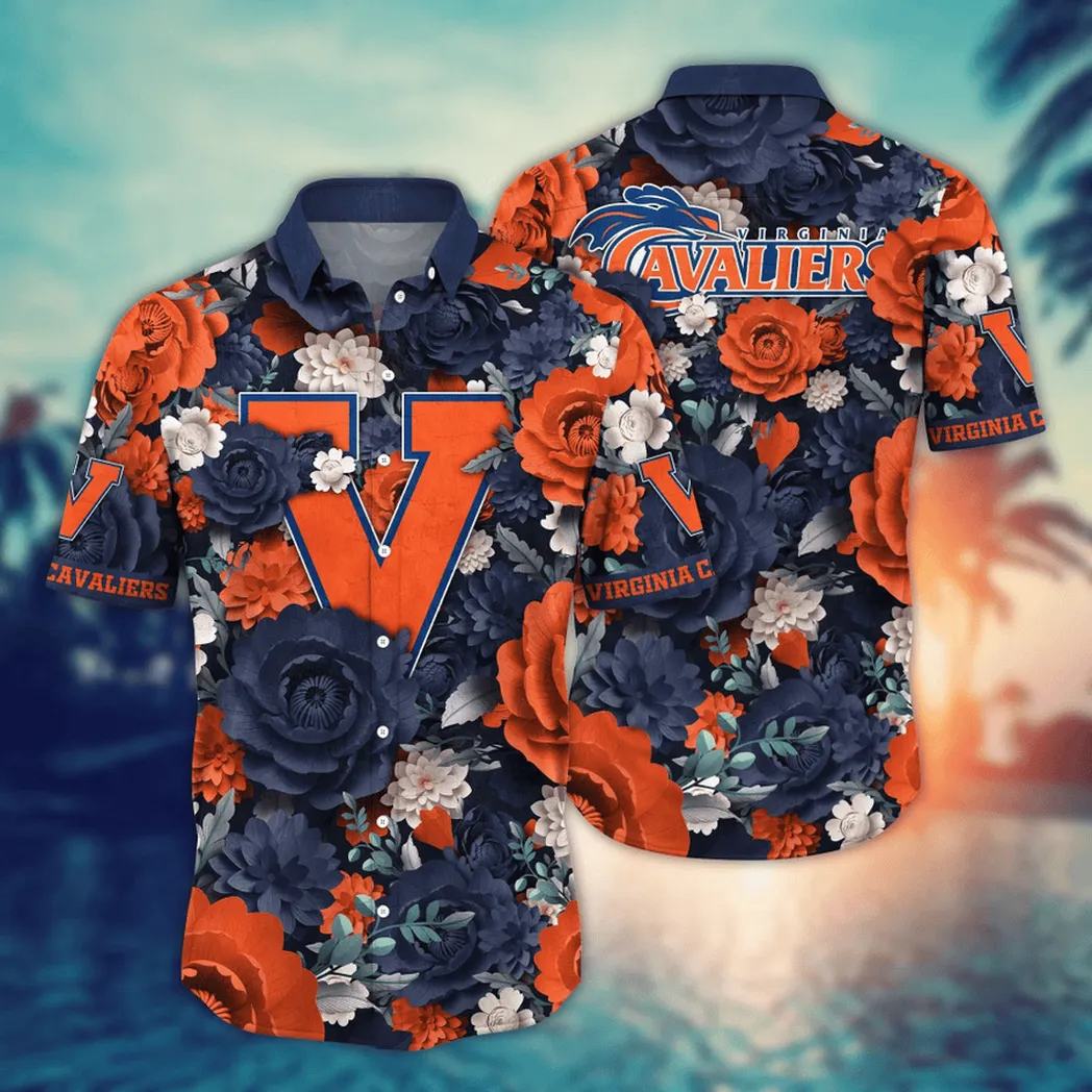 Virginia Cavaliers NCAA Flower Aloha Hawaiian Shirt, Custom Summer Football Shirts VPHWA2451153784