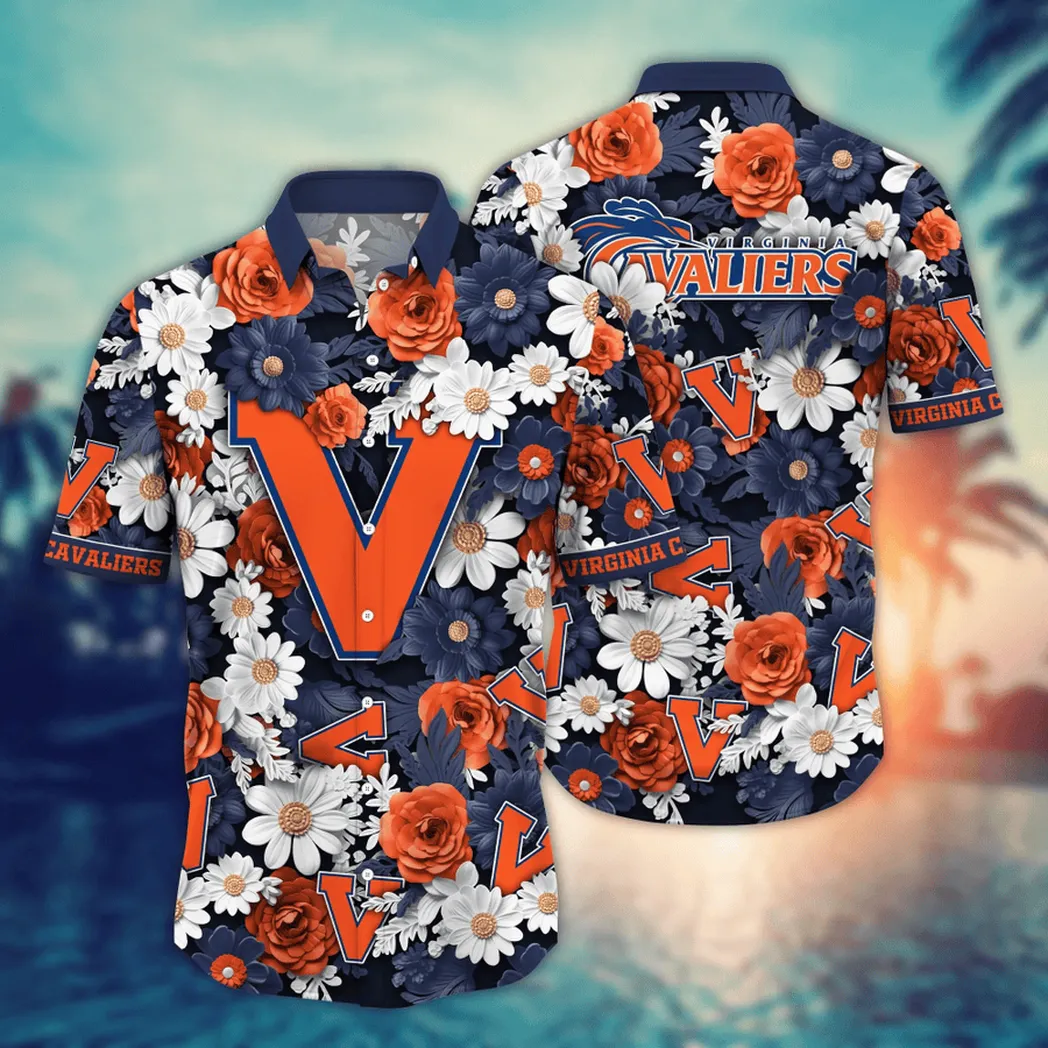 Virginia Cavaliers NCAA Flower Aloha Hawaiian Shirt, Summer Football Shirts VPHWA2451154057