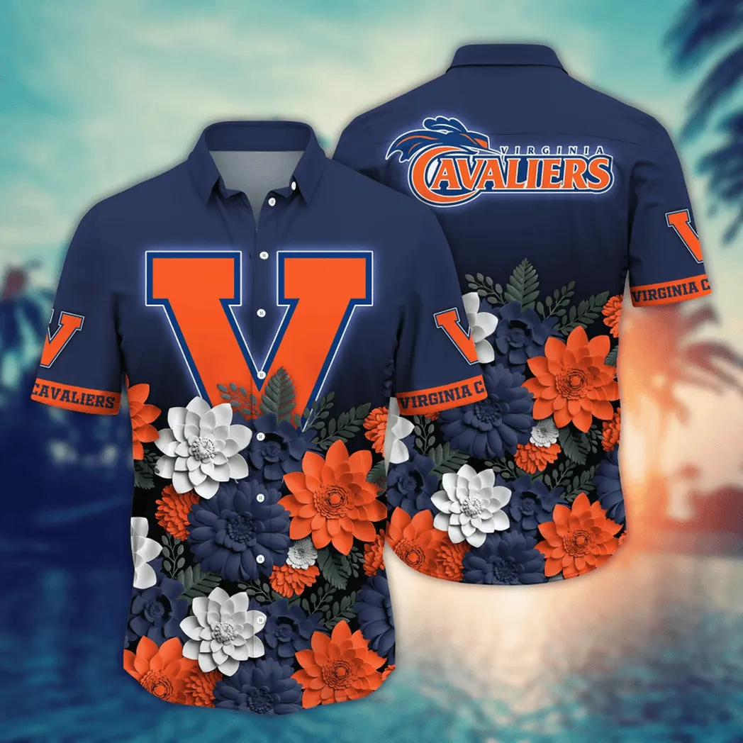 Virginia Cavaliers NCAA Flower Aloha Hawaiian Shirt, Summer Football Shirts VPHWA2451155075