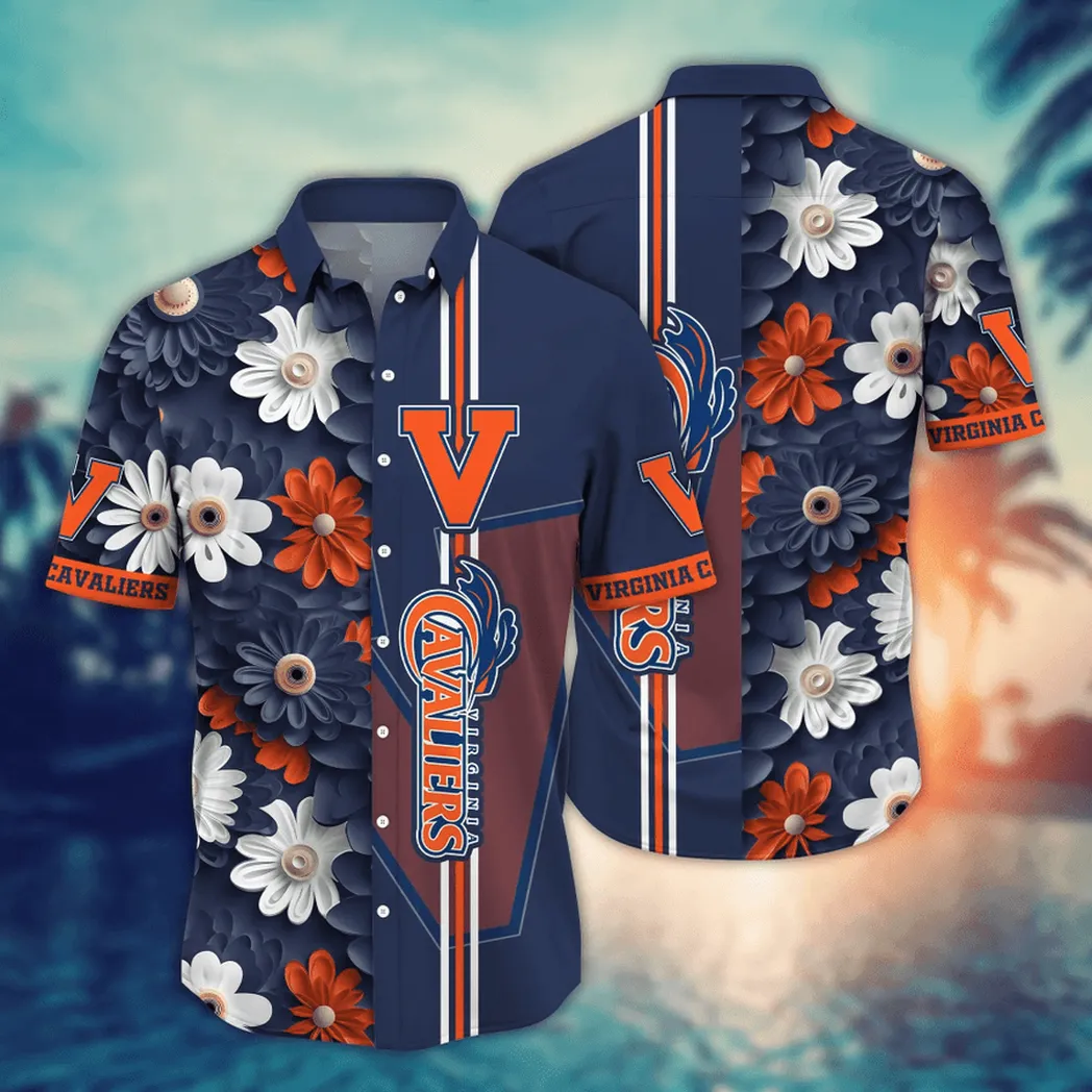 Virginia Cavaliers, Style Hot Trending Summer NCAA Flower Aloha Hawaiian Shirt, Summer Football Shirts VPHWA2451155171