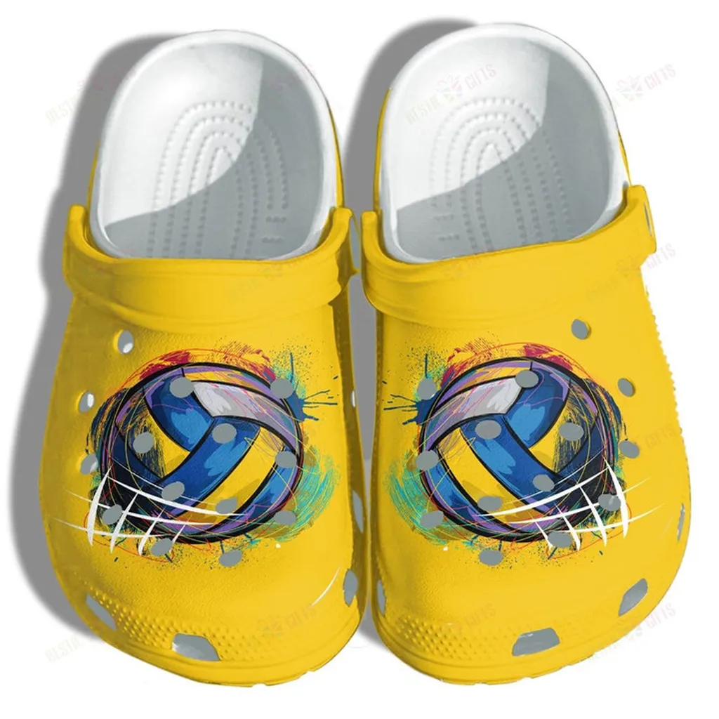 Volleyball Ball Beach Sports Crocs Classic Clogs