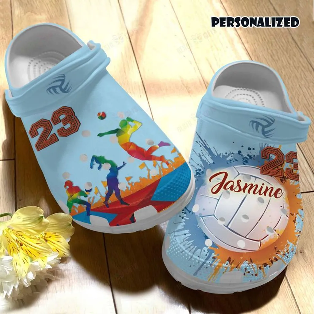 Volleyball Personalized The Winner Crocs Classic Clogs