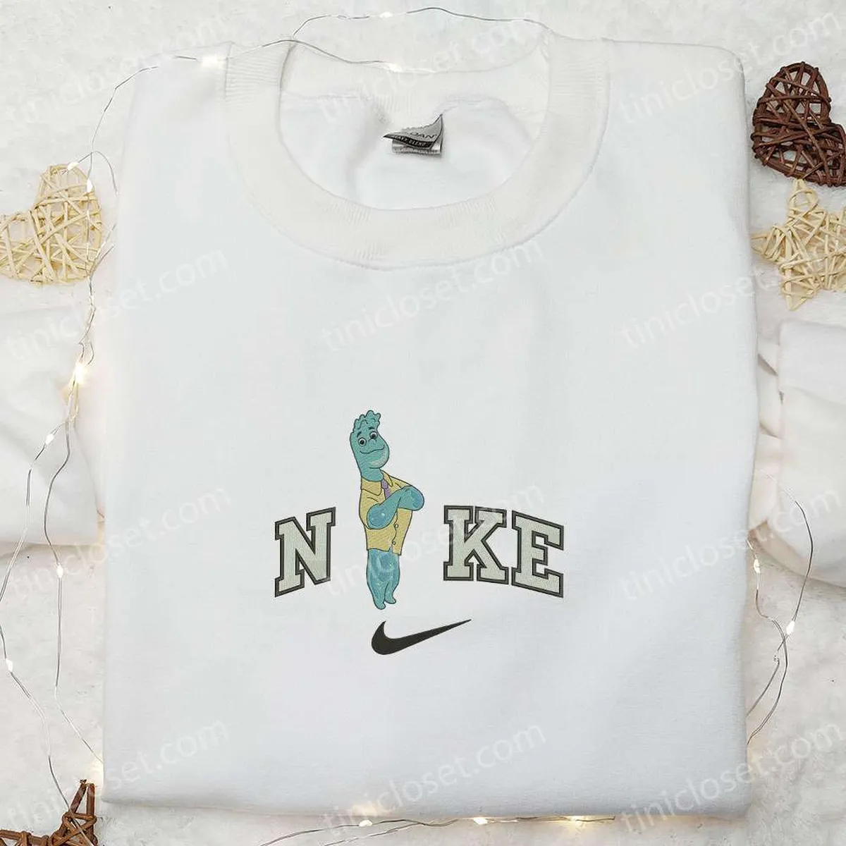 Wade Ripple Disney x Nike Embroidered Sweatshirt, Elemental Characters Embroidered Hoodie, Custom Nike Embroidered Shirt