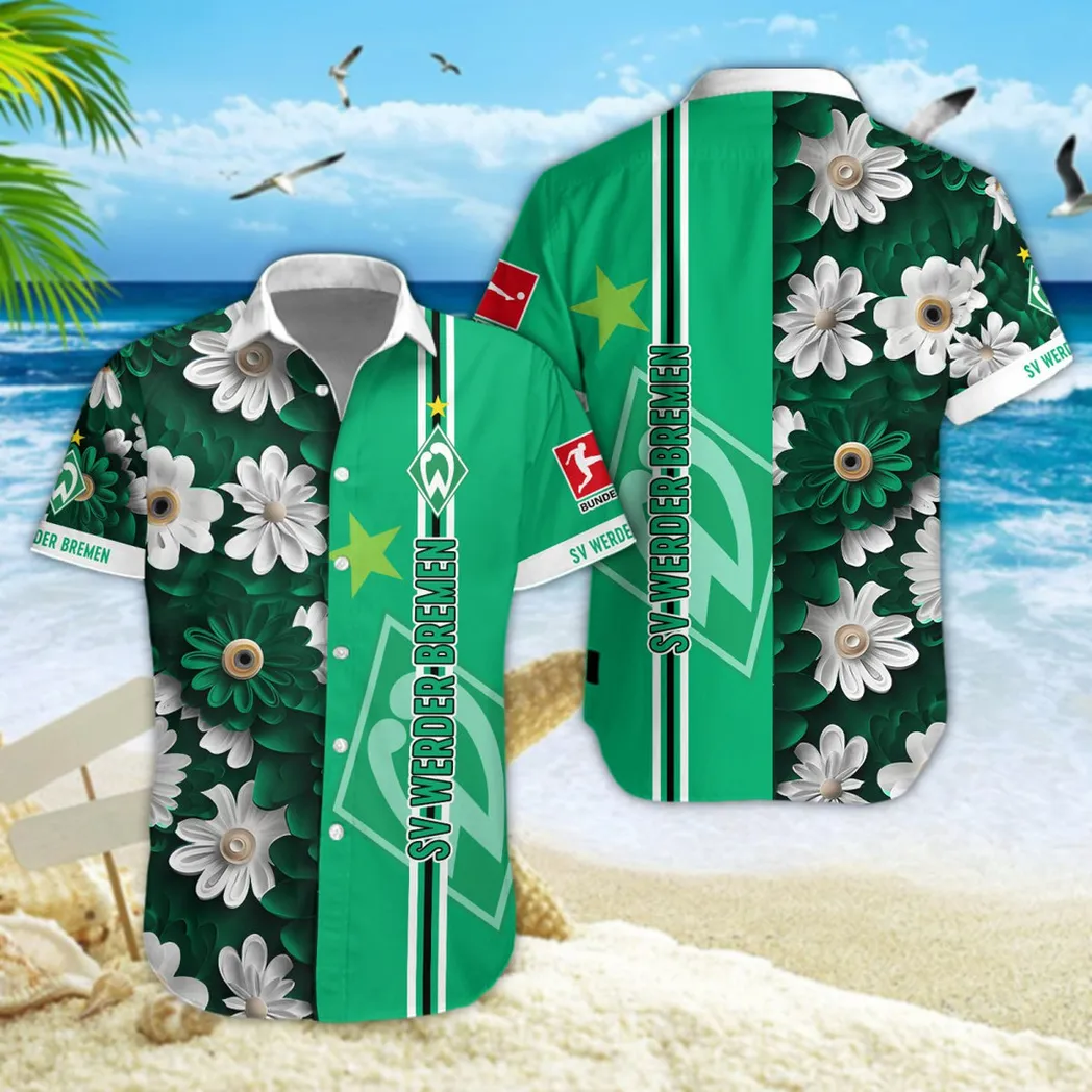 Werder Bremen Hawaiian Shirt Style Classic Oversized Hawaiian