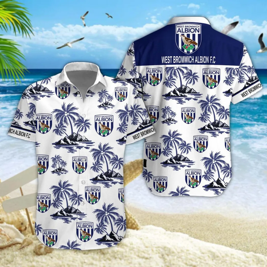 West Bromwich Albion Hawaiian Shirt Style Classic Oversized Hawaiian