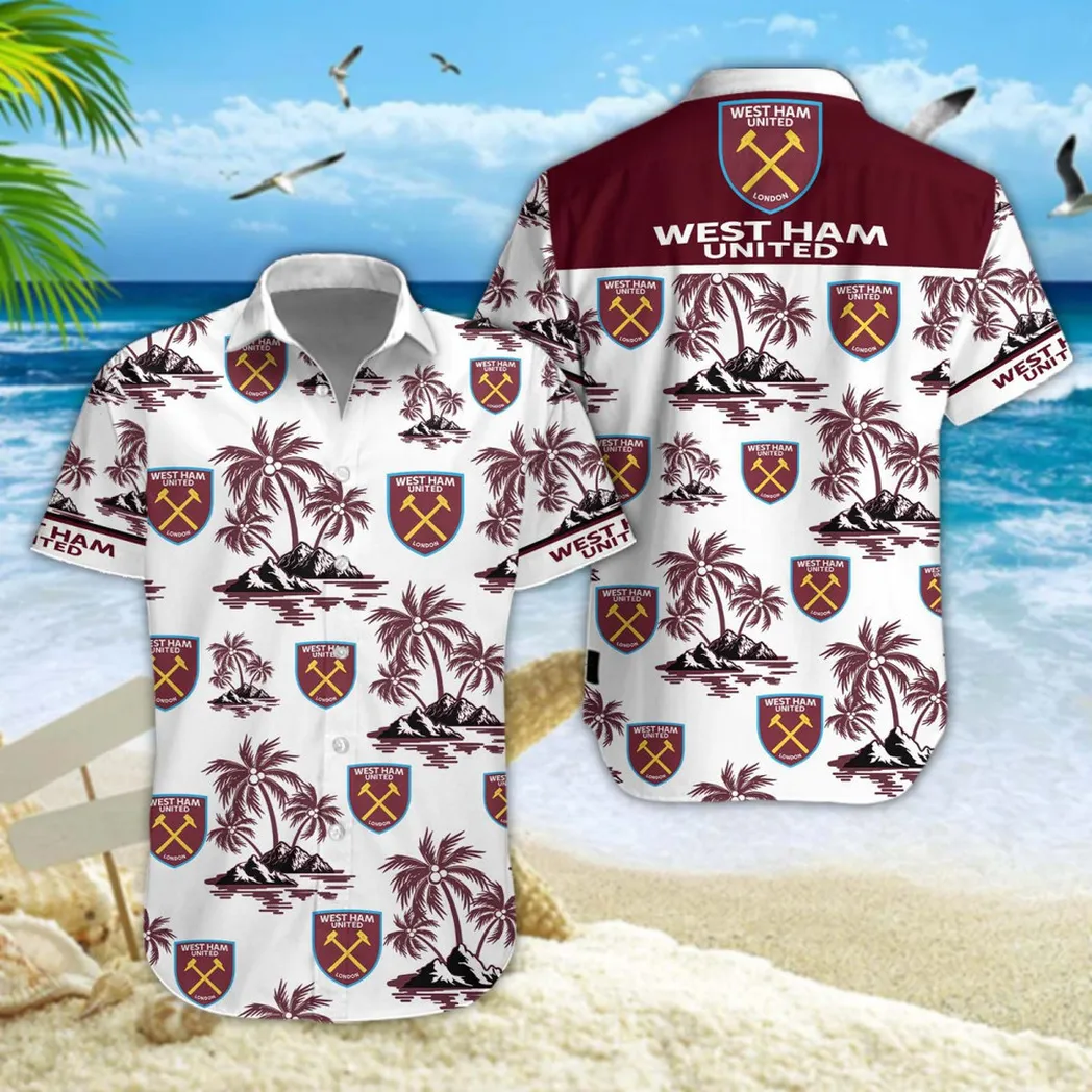 West Ham United Hawaiian Shirt Style Classic Oversized Hawaiian