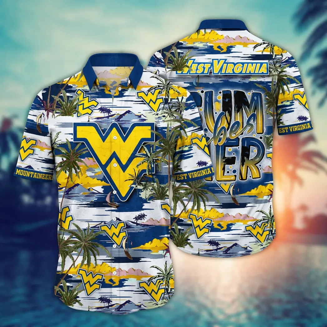 West Virginia Mountaineers NCAA Flower Aloha Hawaiian Shirt, Summer Football Shirts VPHWA2451154022