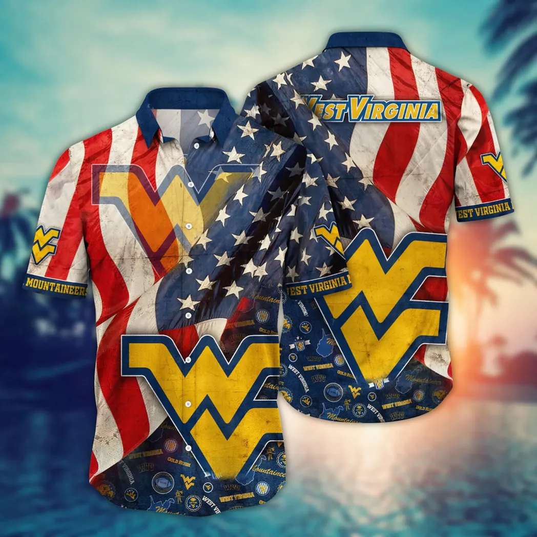 West Virginia Mountaineers NCAA Flower Aloha Hawaiian Shirt, Summer Football Shirts VPHWA2451154219