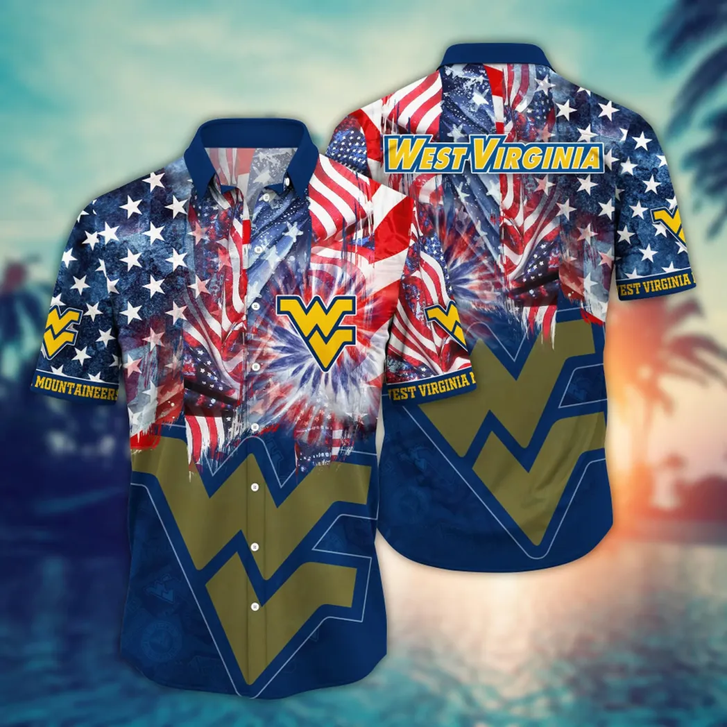 West Virginia Mountaineers NCAA Flower Aloha Hawaiian Shirt, Summer Football Shirts VPHWA2451154225