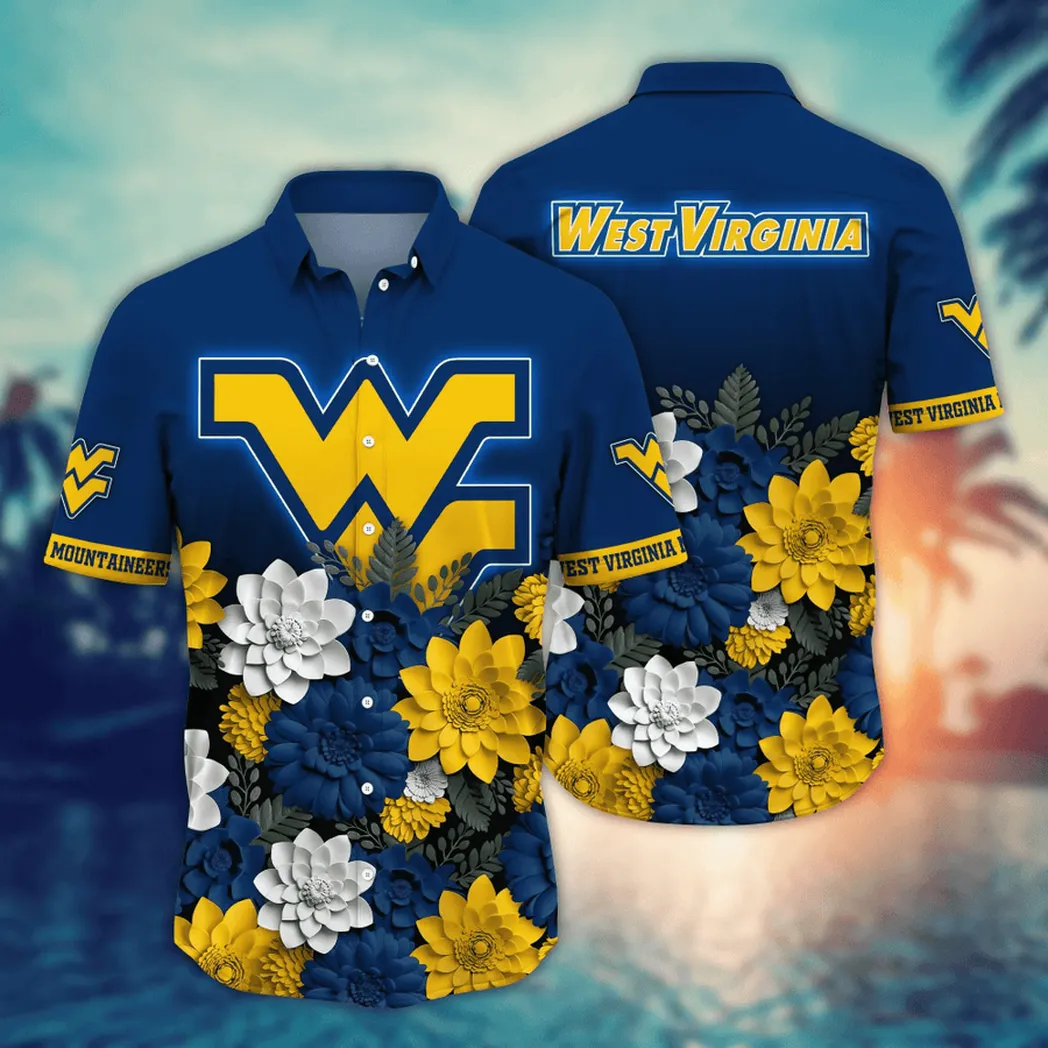 West Virginia Mountaineers NCAA Flower Aloha Hawaiian Shirt, Summer Football Shirts VPHWA2451155087