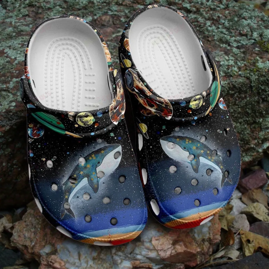 Whale Galaxy Planets Crocs Classic Clogs