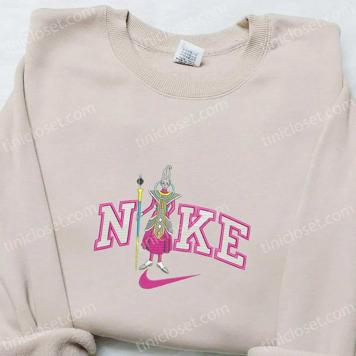 Whis x Nike Anime Embroidered Shirt, Dragon Ball Embroidered Hoodie, Best Birthday Gift Ideas