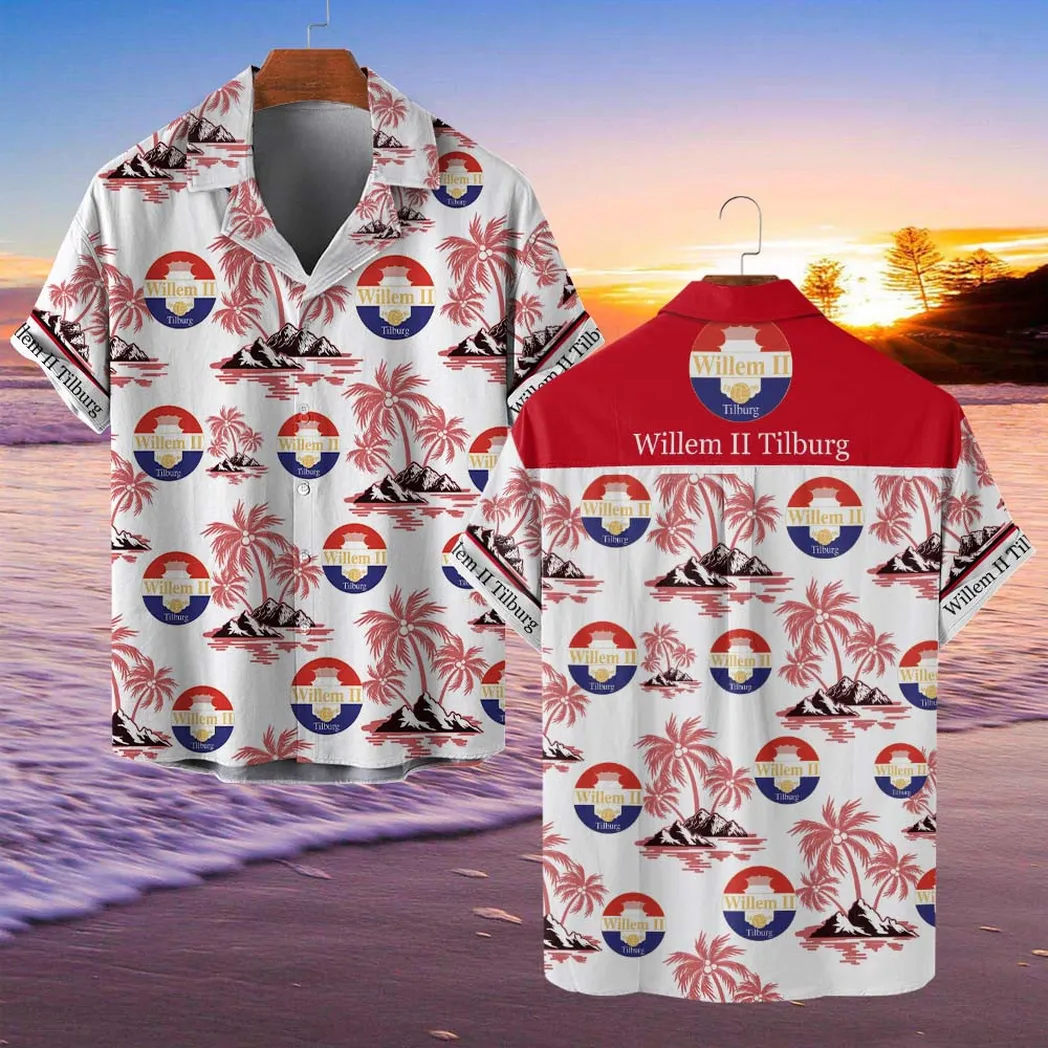 Willem II Tilburg Hawaiian Shirt Style Classic Oversized Hawaiian, Unisex Hawaiian Shirt Trending Summer