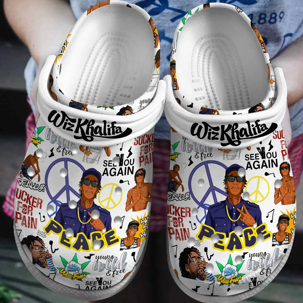 Wiz Khalifa Music Crocs Clogs