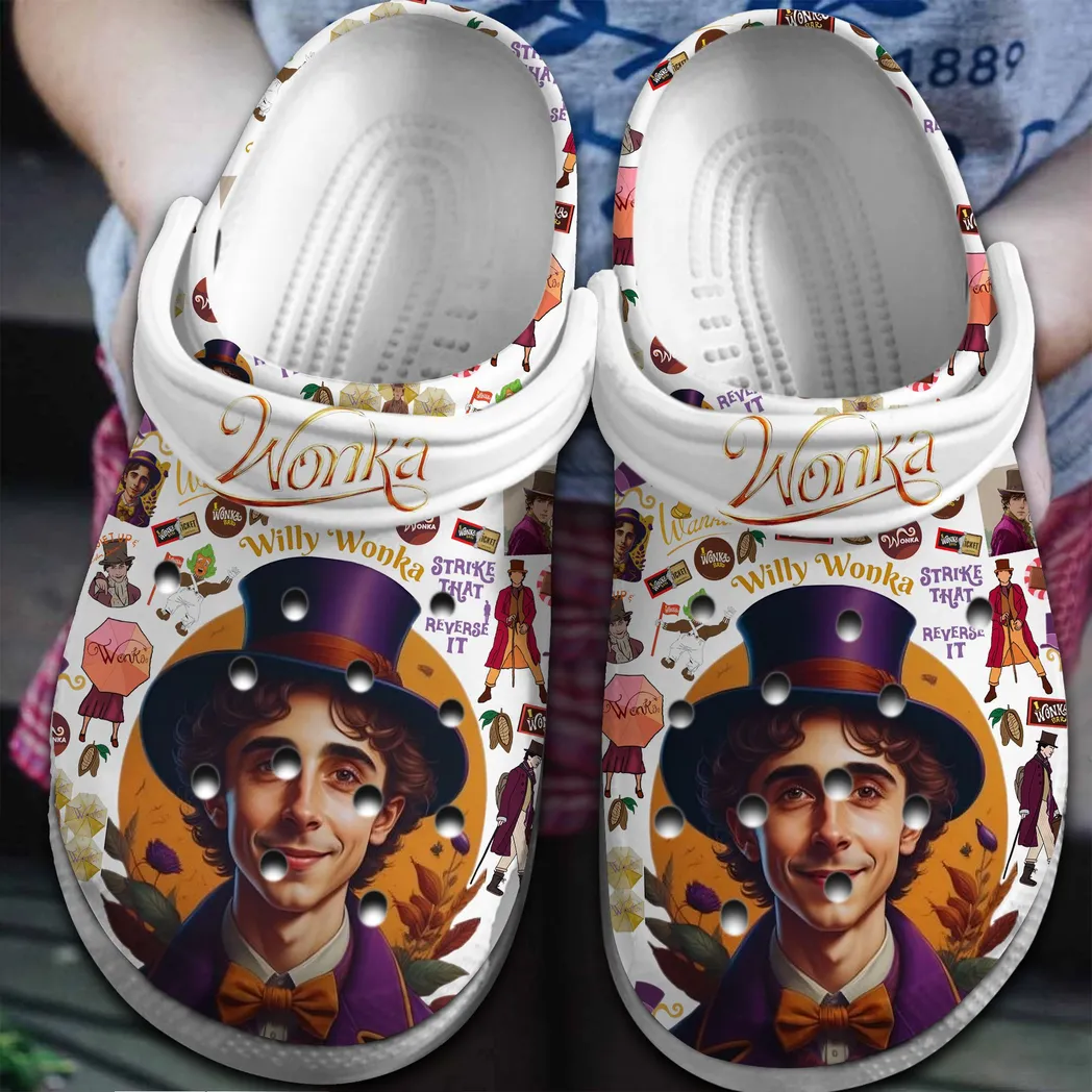 Wonka Movie Crocs Clogs