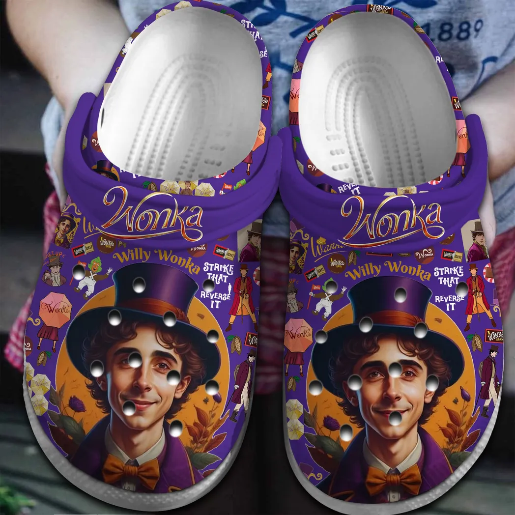 Wonka Movie Crocs Clogs