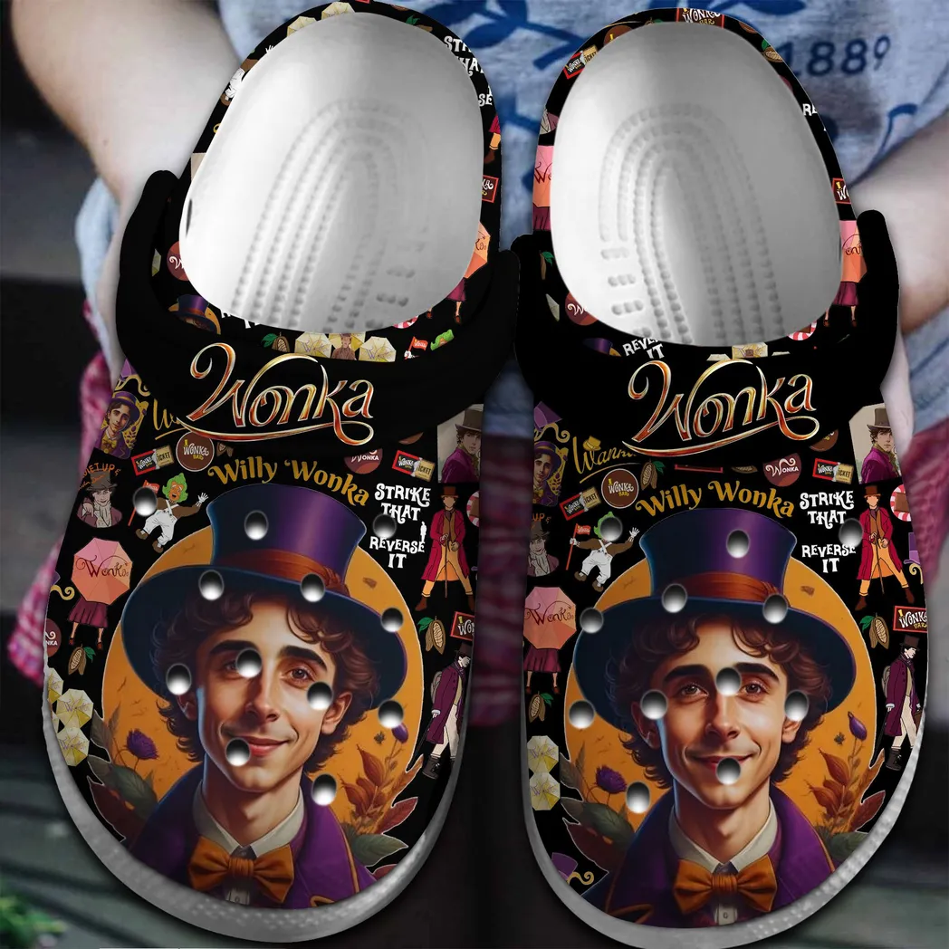 Wonka Movie Crocs Clogs