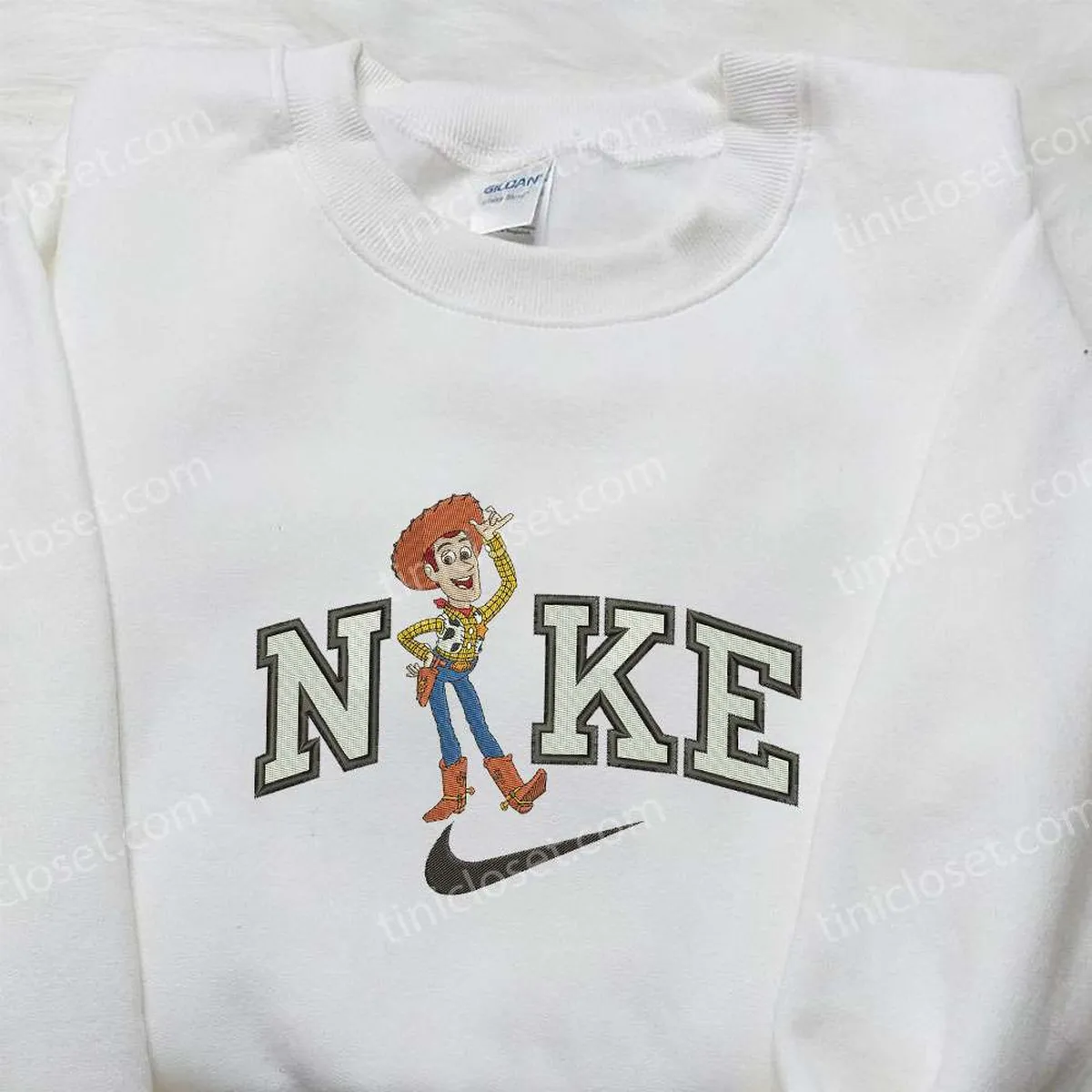 Woody x Nike Embroidered Hoodie, Toy Story Embroidered Shirt, Nike Inspired Embroidered Shirt