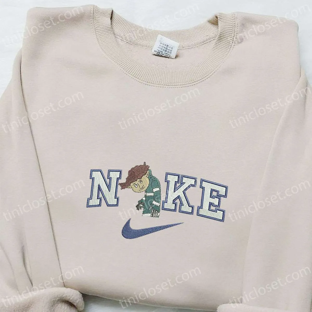 Wybie x Nike Embroidered Shirt, Coraline Cartoon Embroidered Hoodie, Best Gifts For Family