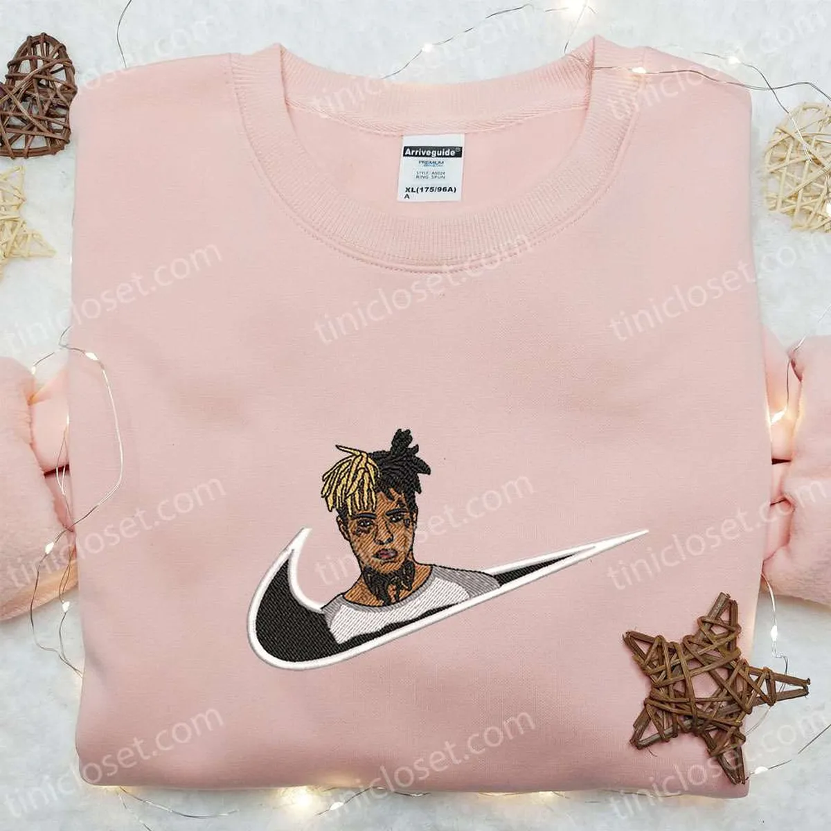 XXXTentacion x Swoosh Embroidered Hoodie, Celebrity Embroidered Shirt, Best Gift Ideas for Family