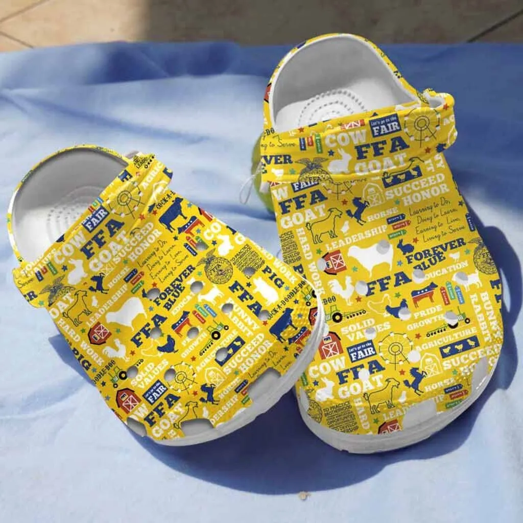 Yellow Agriculture Ffa Clogs Crocs