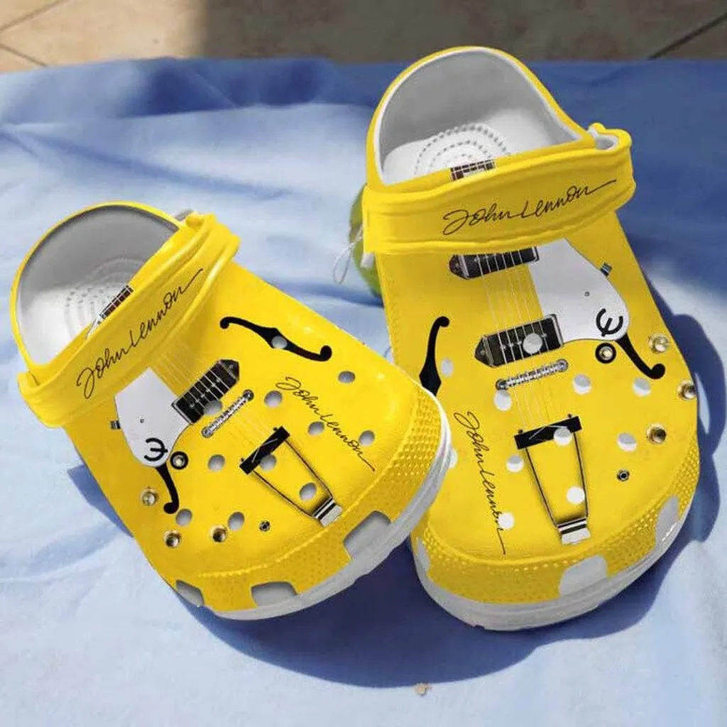 Yellow Guitar Clogs Crocs