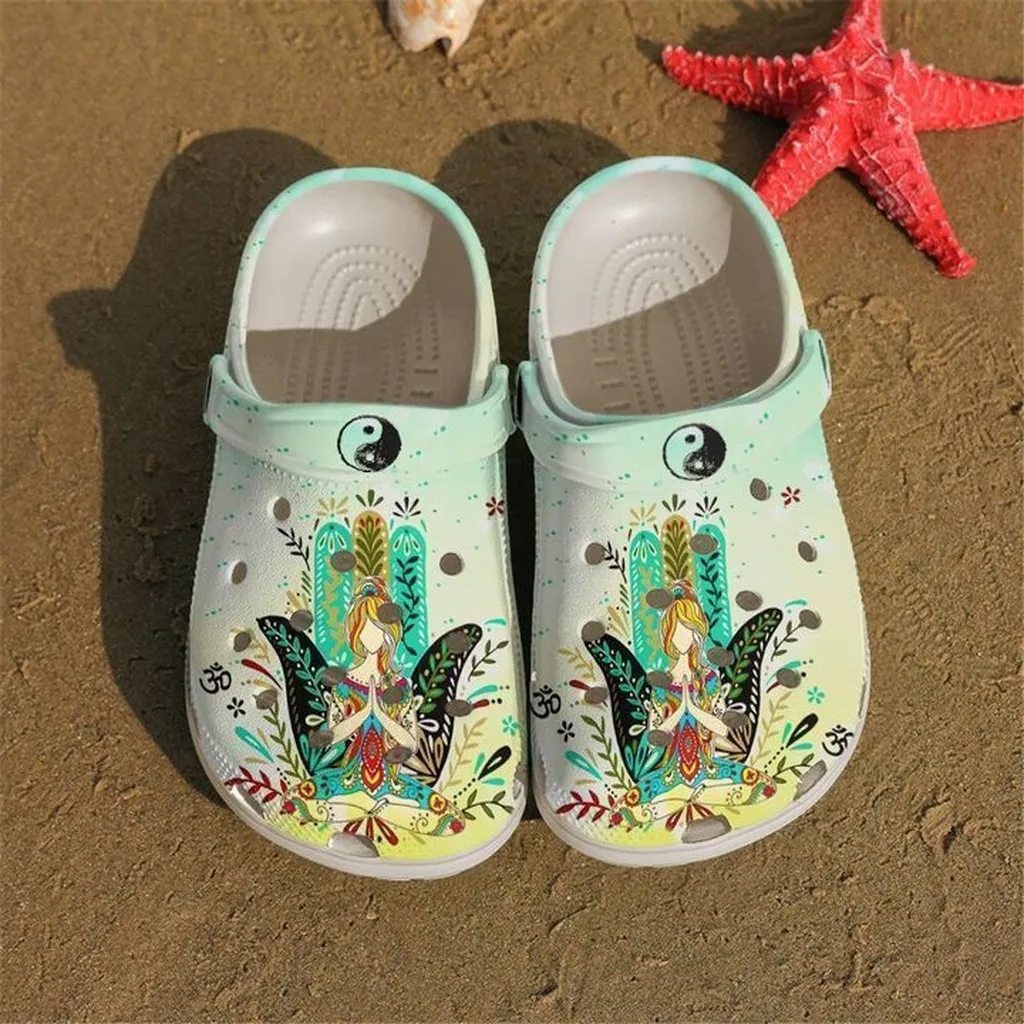 Yoga Namaste Rubber Crocs Clog