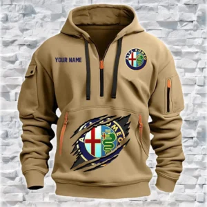 Personalized Alfa Romeo Hoodie Half Zipper HZH24615182