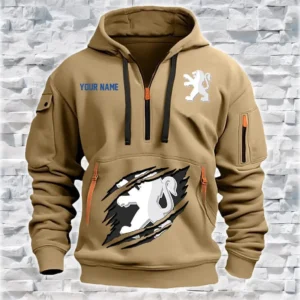 Personalized Peugeot Hoodie Half Zipper HZH24615188