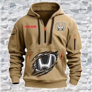 Personalized Honda Hoodie Half Zipper HZH24615190