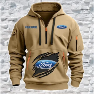 Personalized Ford Hoodie Half Zipper HZH24615192