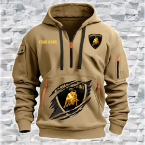 Personalized Lamborghini Hoodie Half Zipper HZH24615196