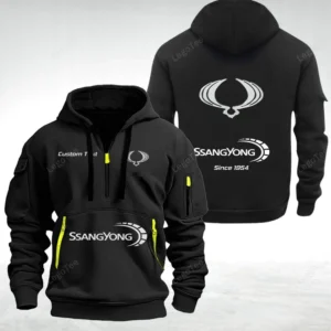 SsangYong Motor Hoodie Half Zipper HZH24615325