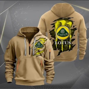 Lotus Hoodie Half Zipper HZH24615455