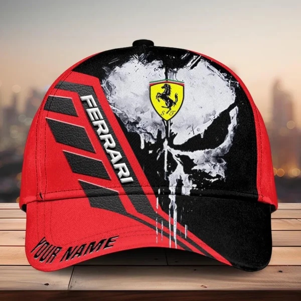 Ferrari Classic Cap, Customized Name Hat All Over Print