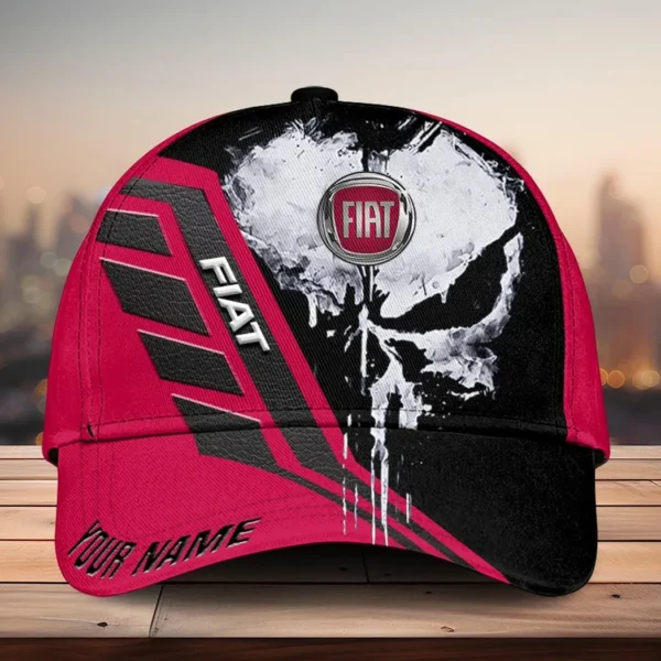 Fiat Black Cap, All-Over Printed Customized Hat