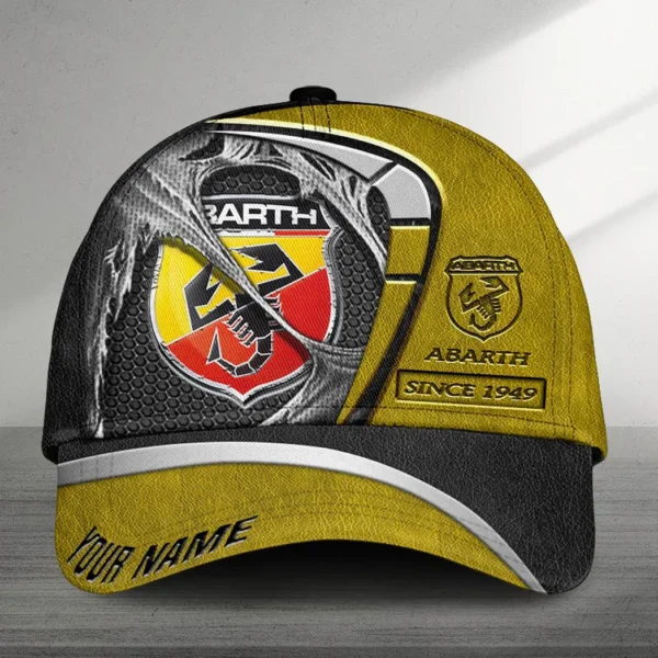 Abarth Black Cap, Customized Name Hat All Over Print VPCP2461152072