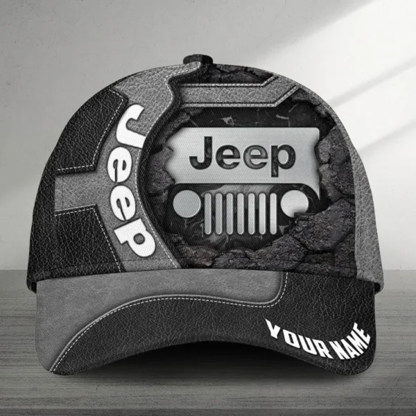 Jeep Black Cap, Customized Name Hat All Over Print VPCP2461152107