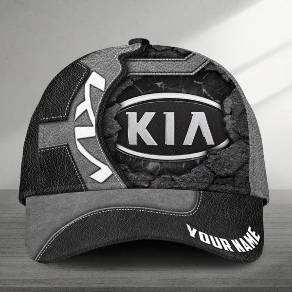 Kia Black Cap, Customized Name Hat All Over Print