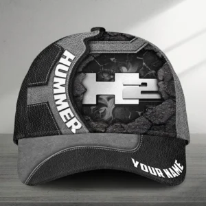 H2 Hummer Cap for Car Lovers, Personalized Hat All Over Printed