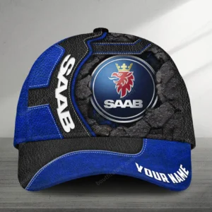 Saab Cap for Car Lovers, Customized Name Hat All Over Print