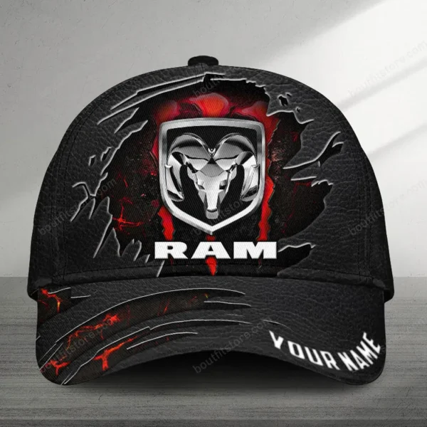 Ram truck Black Cap, Hat All Over Print