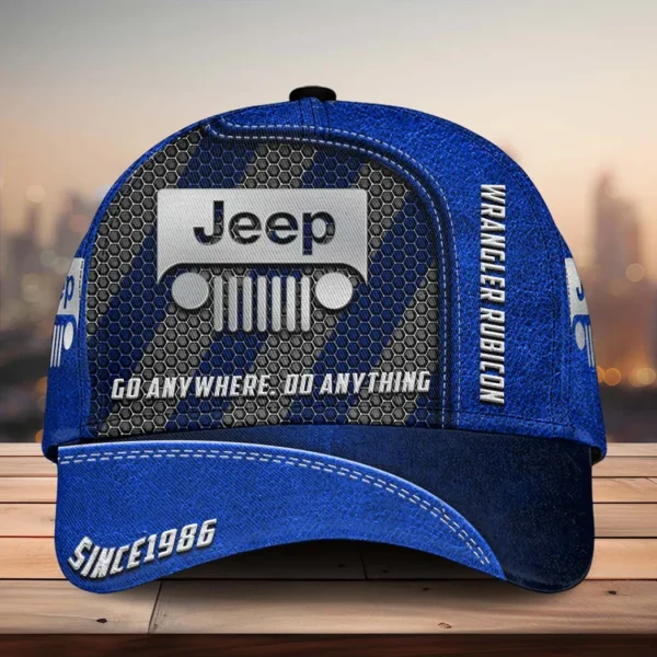 Jeep Wrangler Rubicon Cap for Car Lovers, All-Over Printed Customized Hat