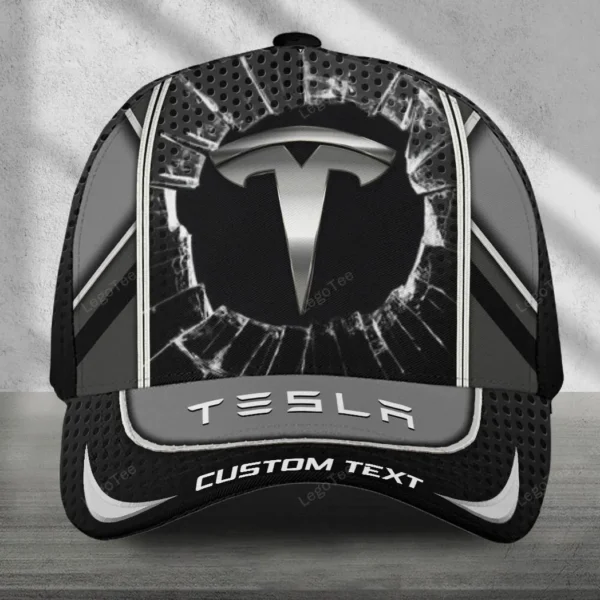 Tesla Black Cap, Customized Name Hat All Over Print VPCP2461152421