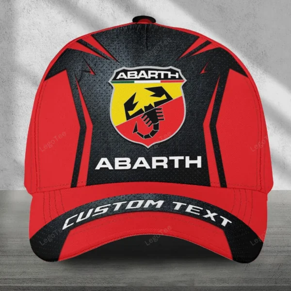 Abarth Black Cap, Customized Name Hat All Over Print VPCP2461152479