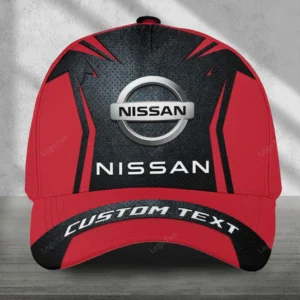 Nissan Black Cap, All-Over Printed Customized Hat