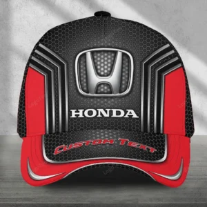 Honda Black Cap, Customized Name Hat All Over Print VPCP2461152641