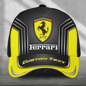 Ferrari Baseball Cap, Customized Name Hat All Over Print VPCP2461152642